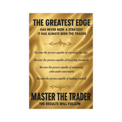 Master the Trader Silk Poster