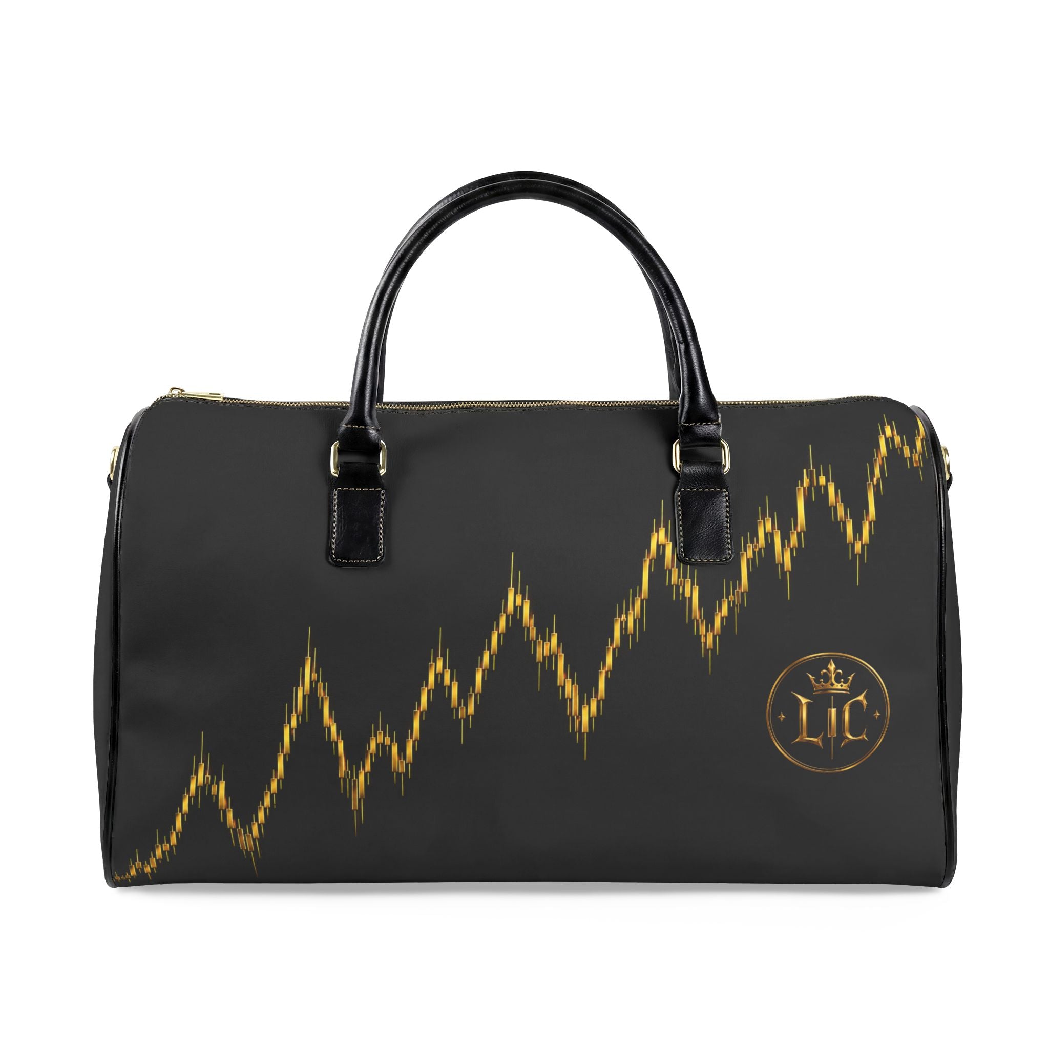 Faux Leather Travel Bag