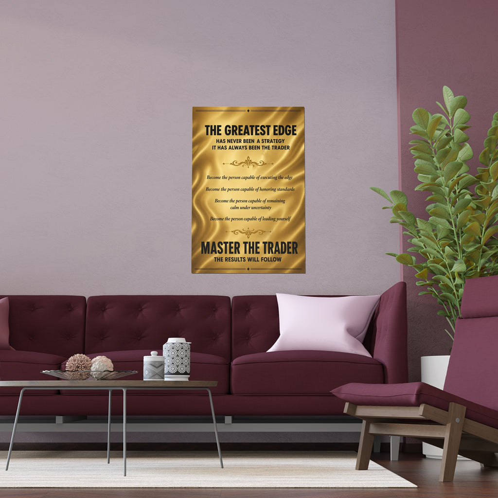 Master the Trader Silk Poster