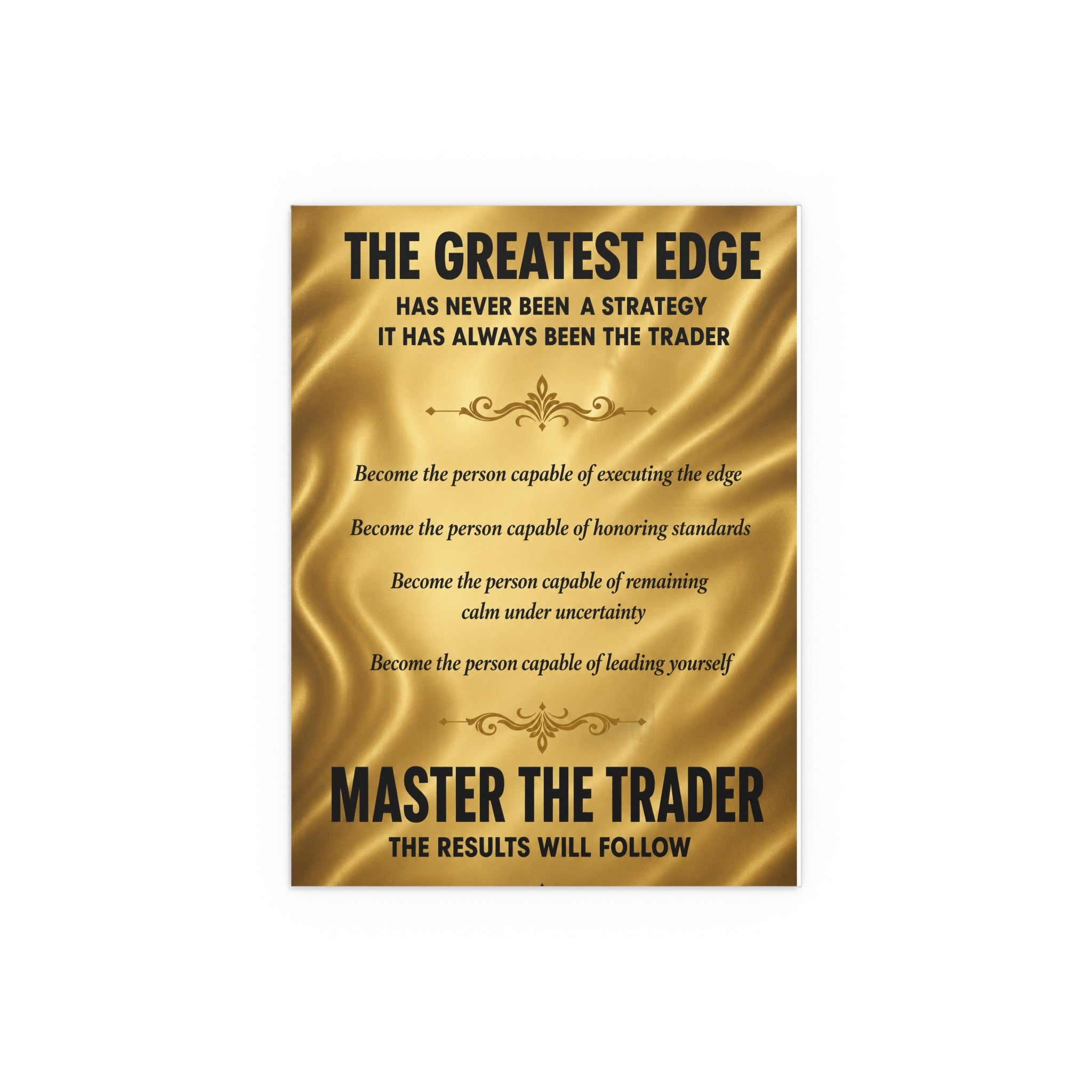 Master the Trader Silk Poster