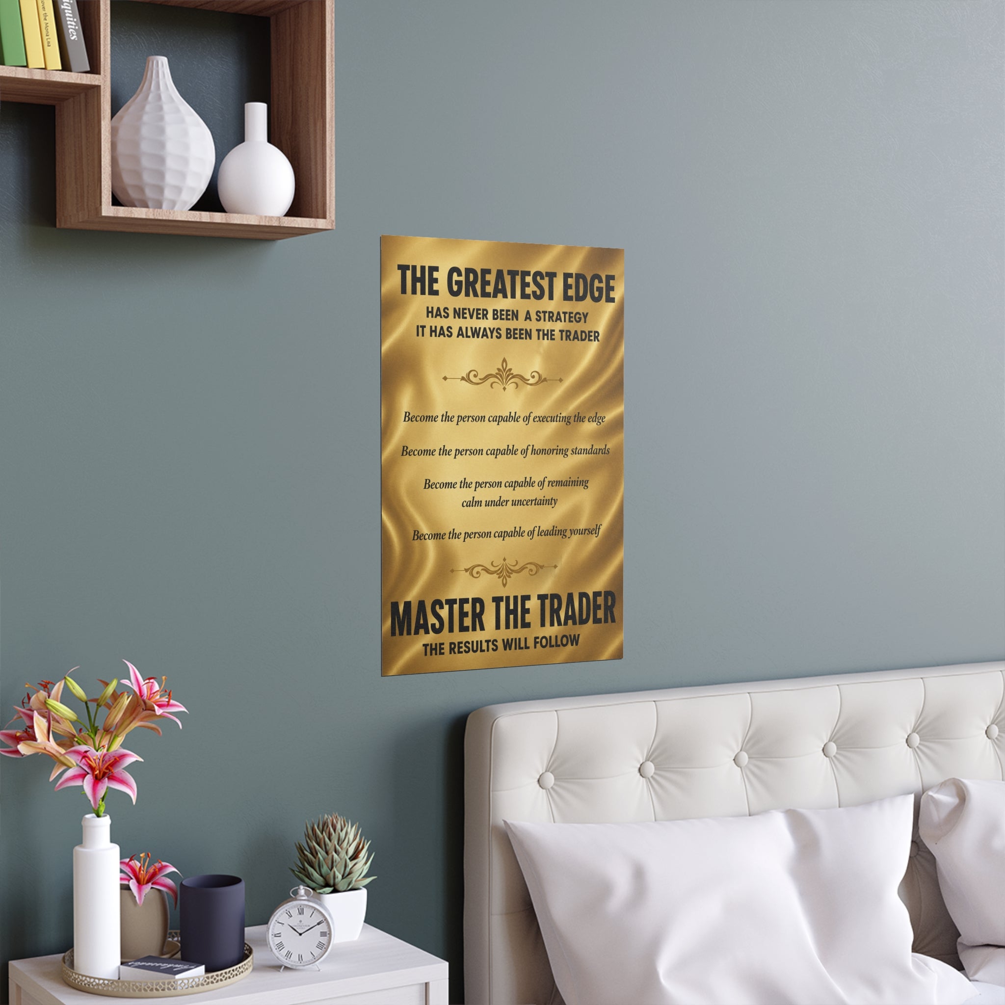 Master the Trader Silk Poster