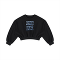 LIQUIDITY HUNTER Boxy Cropped Crewneck Sweatshirt