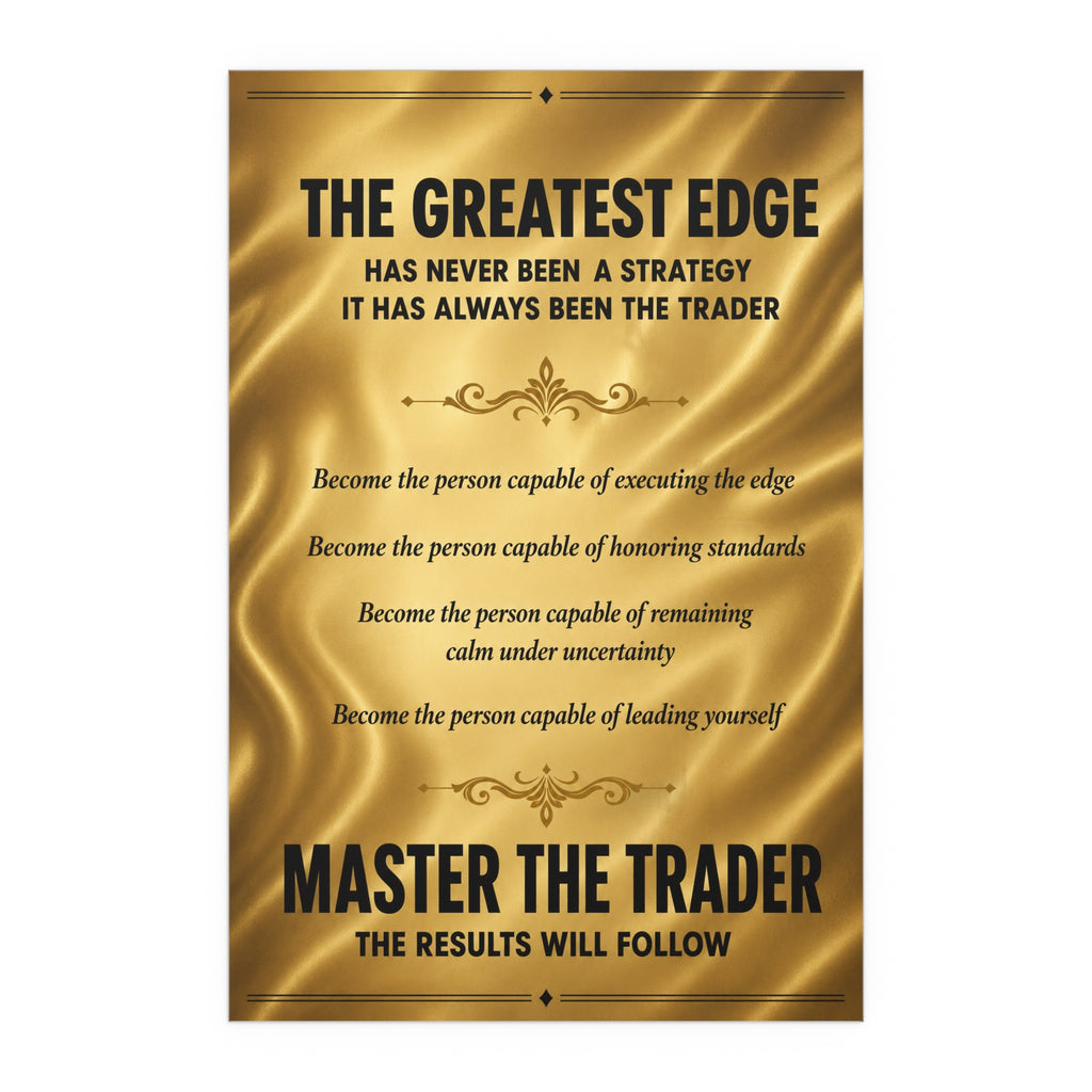 Master the Trader Silk Poster