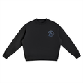 LIQUIDITY HUNTER Fleece Side Slit Crewneck Sweatshirt