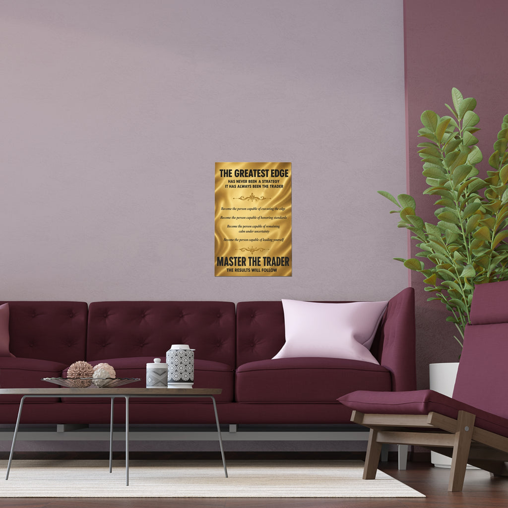 Master the Trader Silk Poster