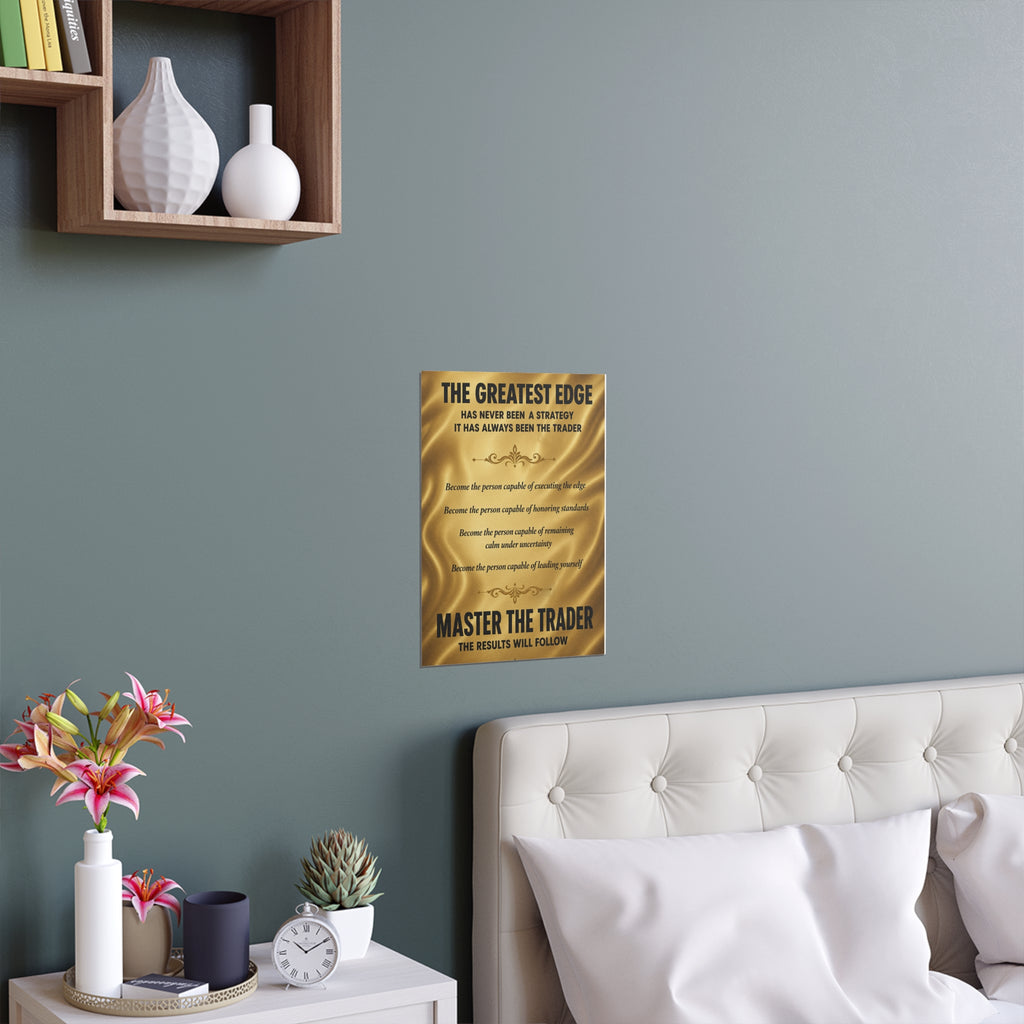 Master the Trader Silk Poster