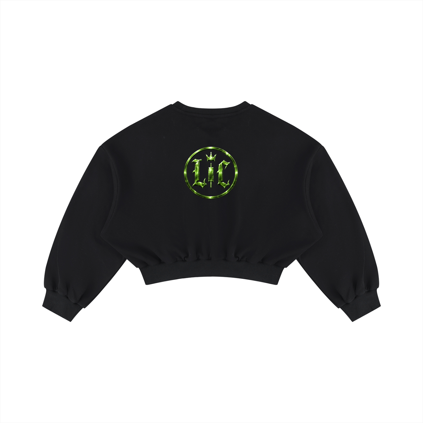 BORN BULLISH Boxy Cropped Crewneck Sweatshirt