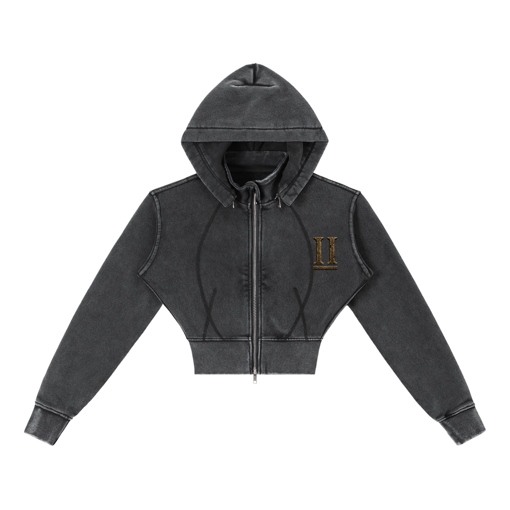 RELIC Cropped Panel Hoodie