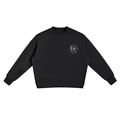 SWEEP SEASON Fleece Side Slit Crewneck Sweatshirt