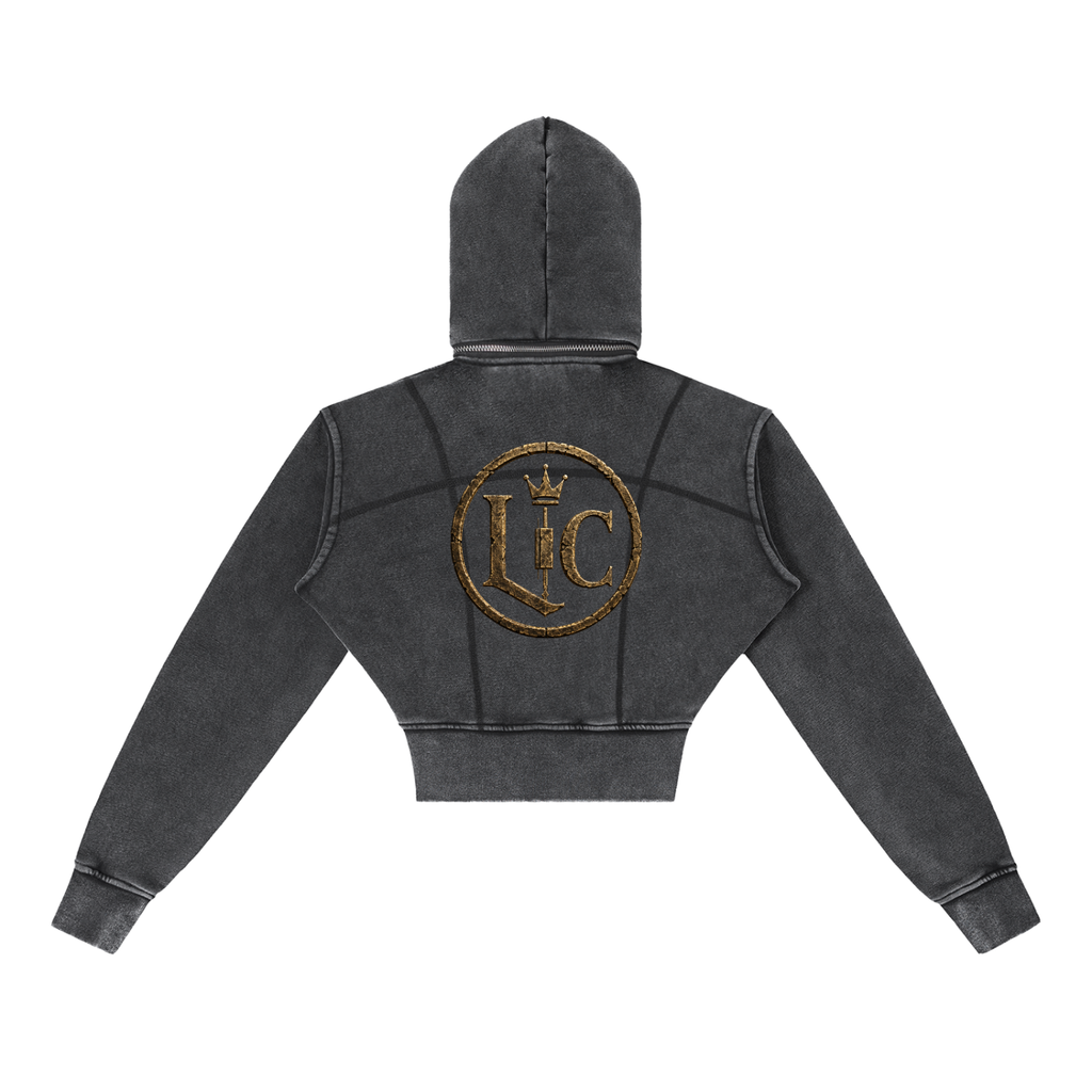 RELIC Cropped Panel Hoodie