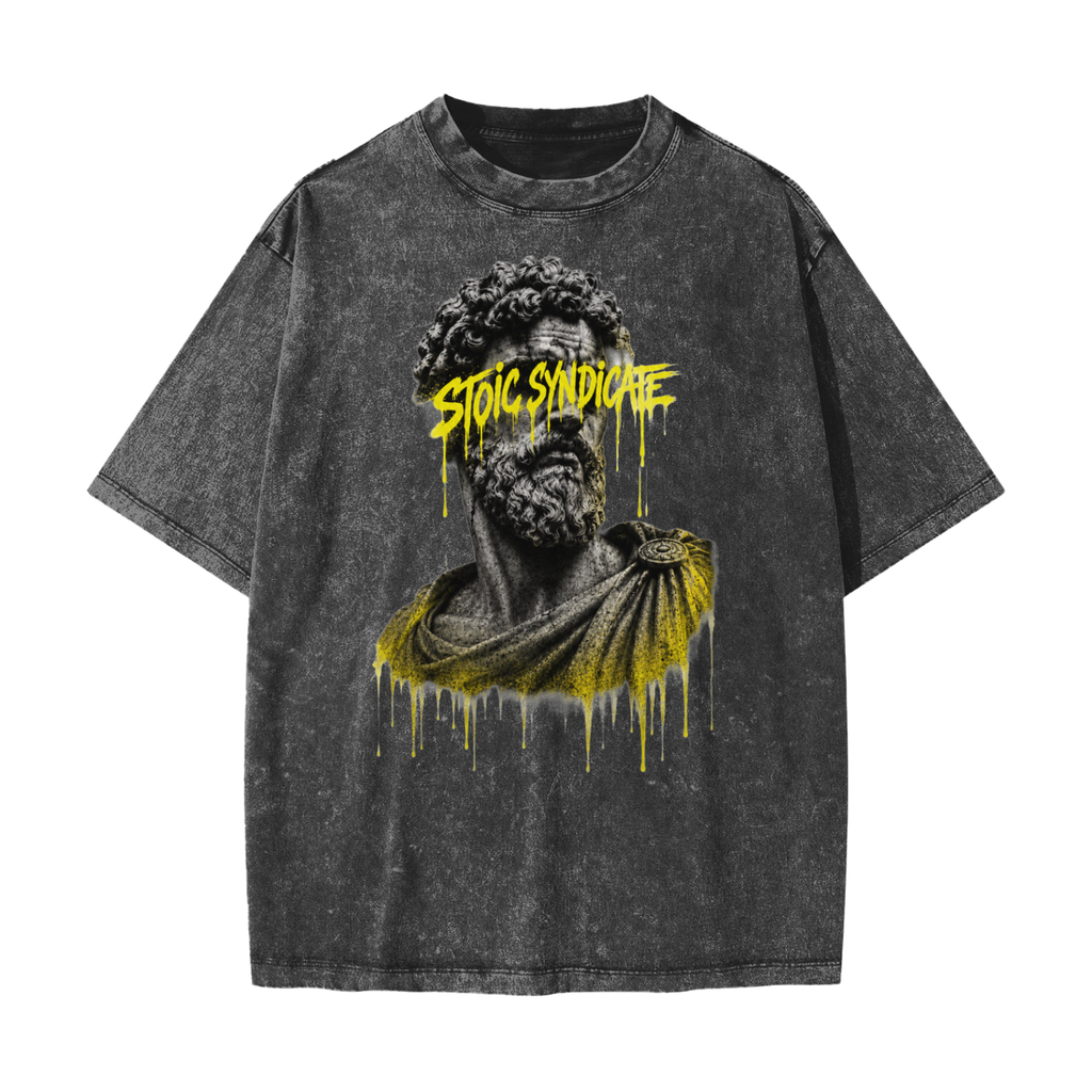 STOIC SYNDICATE Oversized Snow Washed Tee